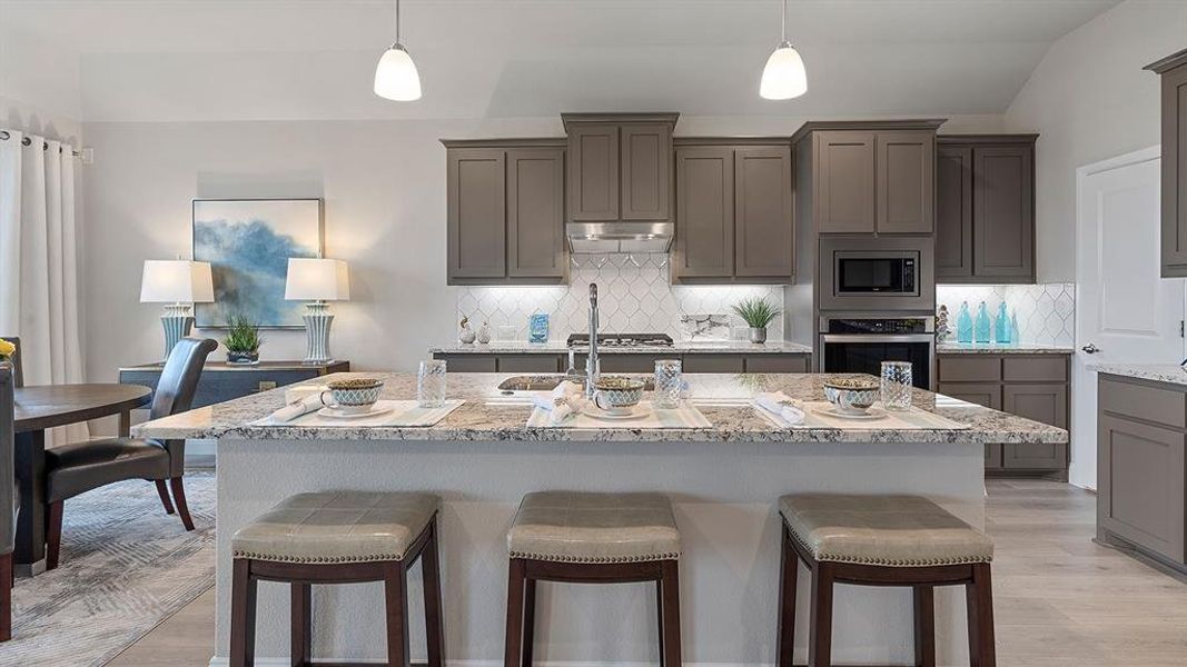 Furnished interior view inside a new home in Lakeview Pointe, Grand Prairie (Image 28).