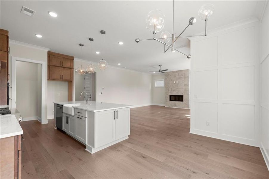 Furnished interior view inside a new home in The Gathering – Alpharetta, Alpharetta (Image 9).