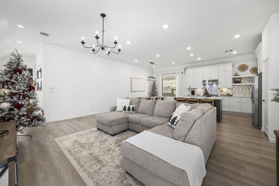 Furnished interior view inside a new home in Sunterra: Avante Collection, Katy (Image 15).