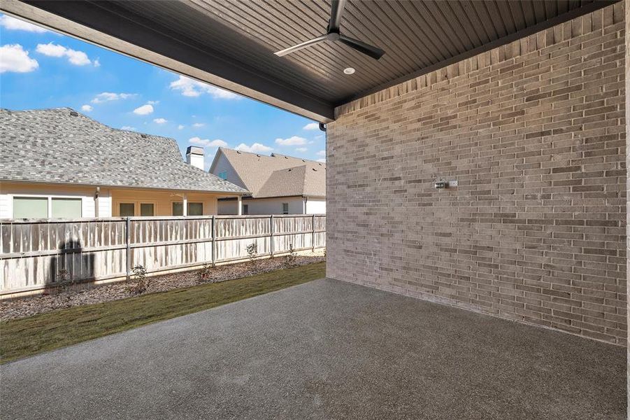 Exterior details and patio area of a home in , Woodway (Image 4). Exterior details and patio area of a home in , Woodway (Image 4).