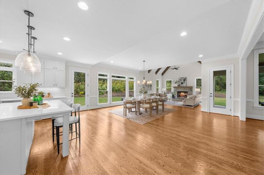 Furnished interior view inside a new home in , Canton (Image 40).