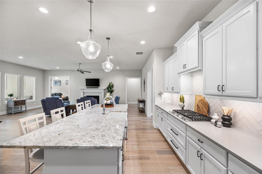 Furnished interior view inside a new home in Ridgelake Shores, Montgomery (Image 25).