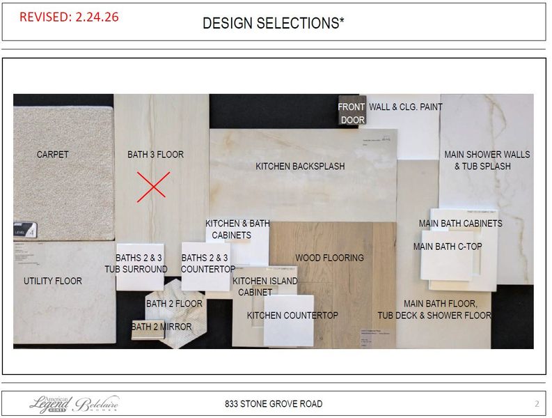 Representative photo of design selections for 833 Stone Grove Road Representative photo of design selections for 833 Stone Grove Road