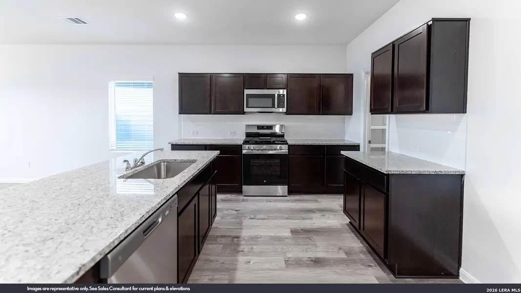 Furnished interior view inside a new home in Katzer Ranch, Converse (Image 6).