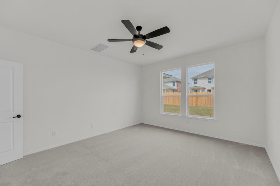 Spacious, unfurnished interior of a new home in Salerno - Classic Collection, Round Rock (Image 23). Spacious, unfurnished interior of a new home in Salerno - Classic Collection, Round Rock (Image 23).