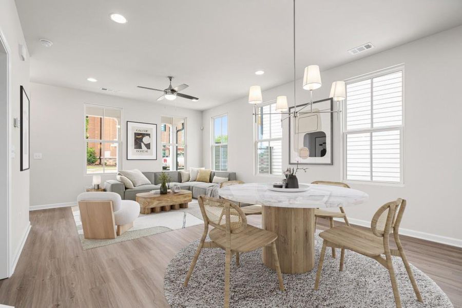 Furnished interior view inside a new home in , Auburn (Image 8).