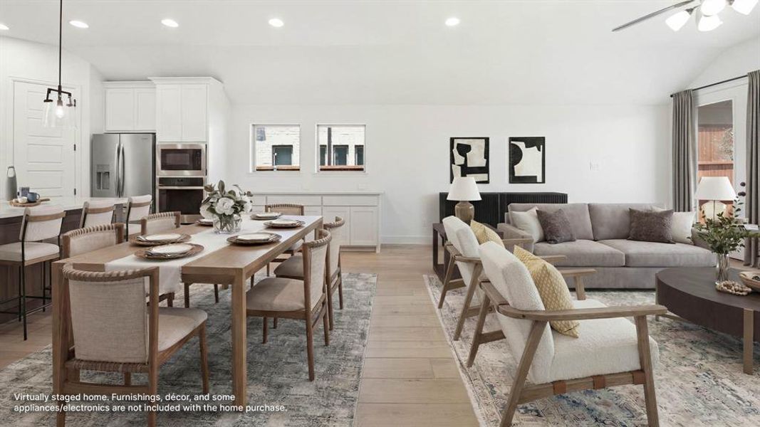 Furnished interior view inside a new home in The Heights at Uptown Celina, Celina (Image 8).