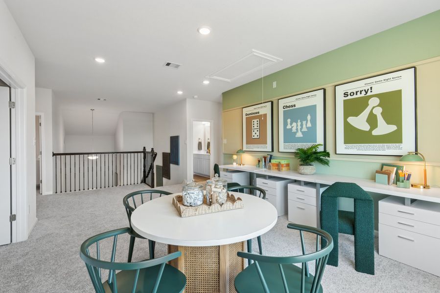 The Princeton II- Loft/Game Room Upstairs The Princeton II- Loft/Game Room Upstairs