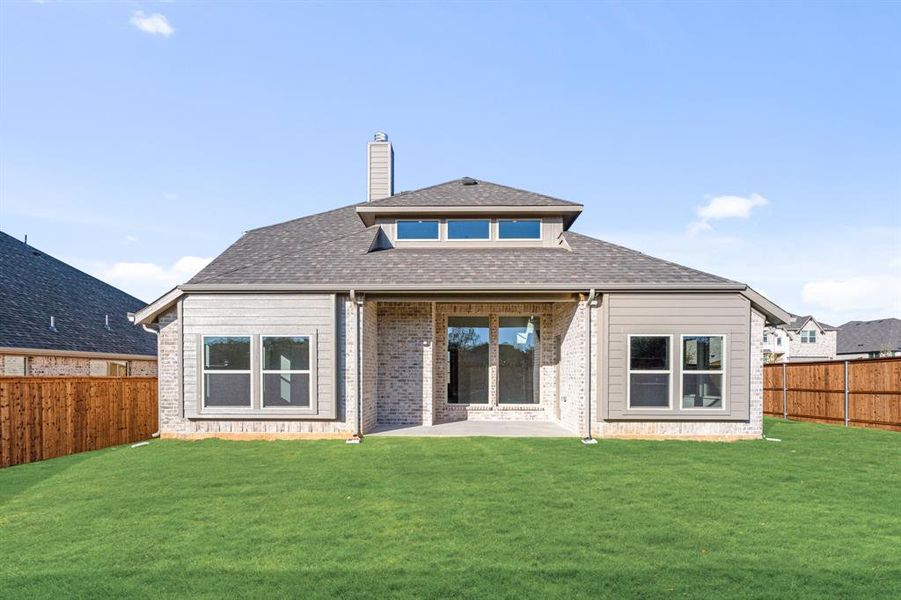 Exterior details and patio area of a home in Mockingbird Hills 60-65, Joshua (Image 3).