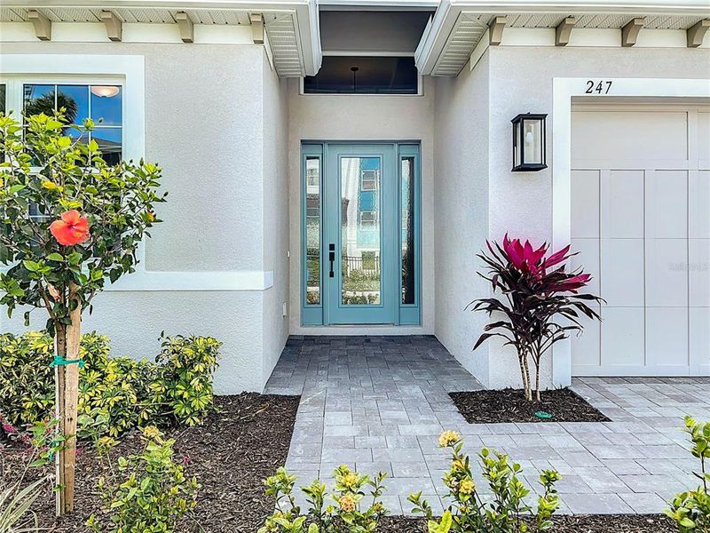 Exterior details and patio area of a home in Watercolor Place, Bradenton (Image 3).
