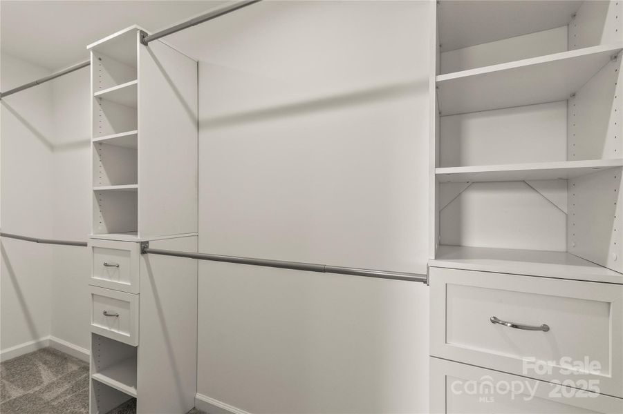 Primary walk in closet