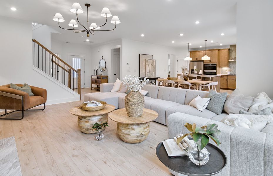 Furnished interior view inside a new home in Hunters Creek, Flowery Branch (Image 12).