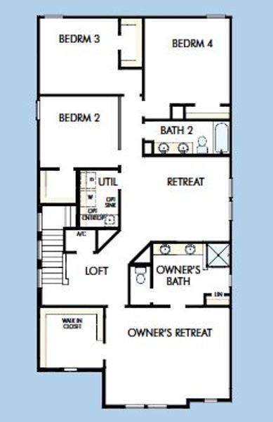 2D floor plan layout for the The Lennox by David Weekley Homes in Vistera of Venice – Garden Series, Nokomis, FL (Image 6). 2D floor plan layout for the The Lennox by David Weekley Homes in Vistera of Venice – Garden Series, Nokomis, FL (Image 6).