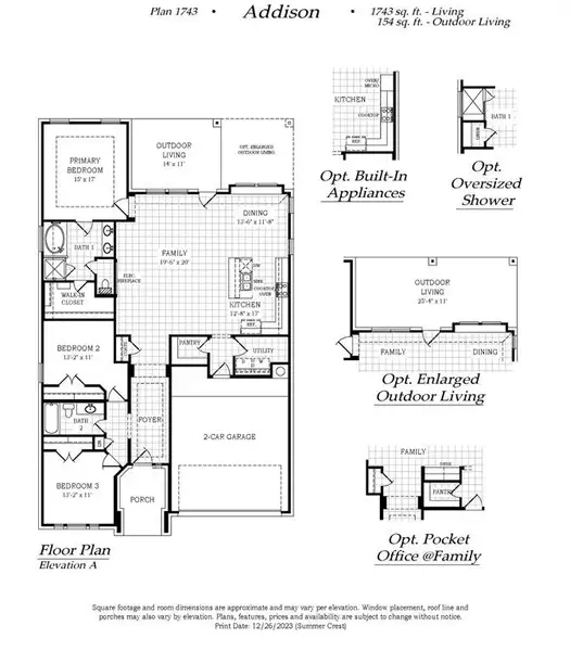 2D floor plan layout of this home in Summer Crest, Fort Worth, TX (Image 4). 2D floor plan layout of this home in Summer Crest, Fort Worth, TX (Image 4).