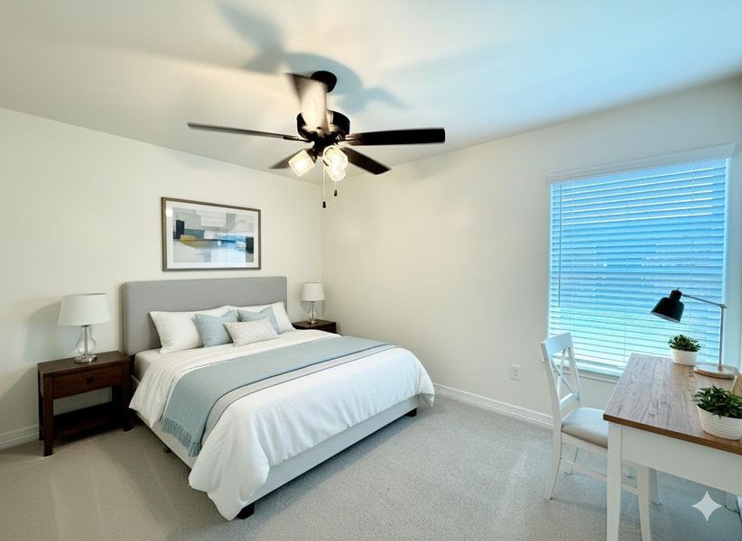 Virtually staged picture of the 3rd bedroom of another Tippit built home with the same floor plan. Virtually staged picture of the 3rd bedroom of another Tippit built home with the same floor plan.