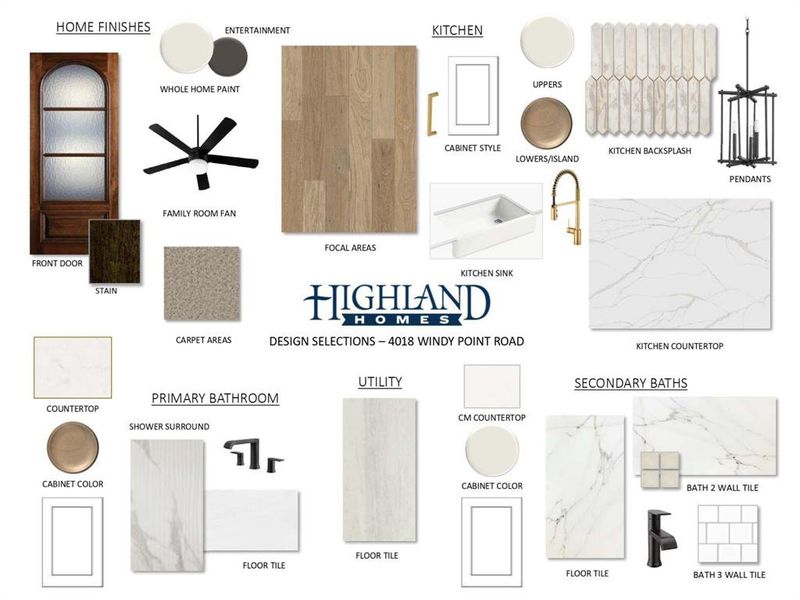 Sample of building materials used in homes in Wildridge, Oak Point (Image 32).