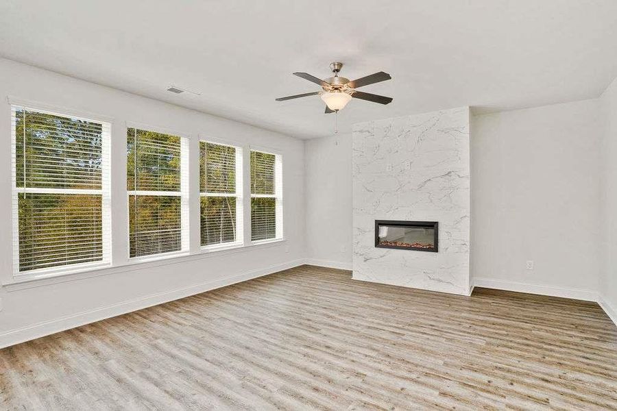 Spacious, unfurnished interior of a new home in Waters Edge, Mansfield (Image 19). Spacious, unfurnished interior of a new home in Waters Edge, Mansfield (Image 19).