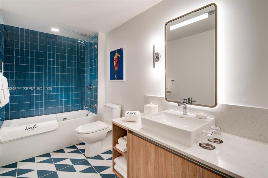 Furnished interior view inside a new home in , Miami (Image 5).