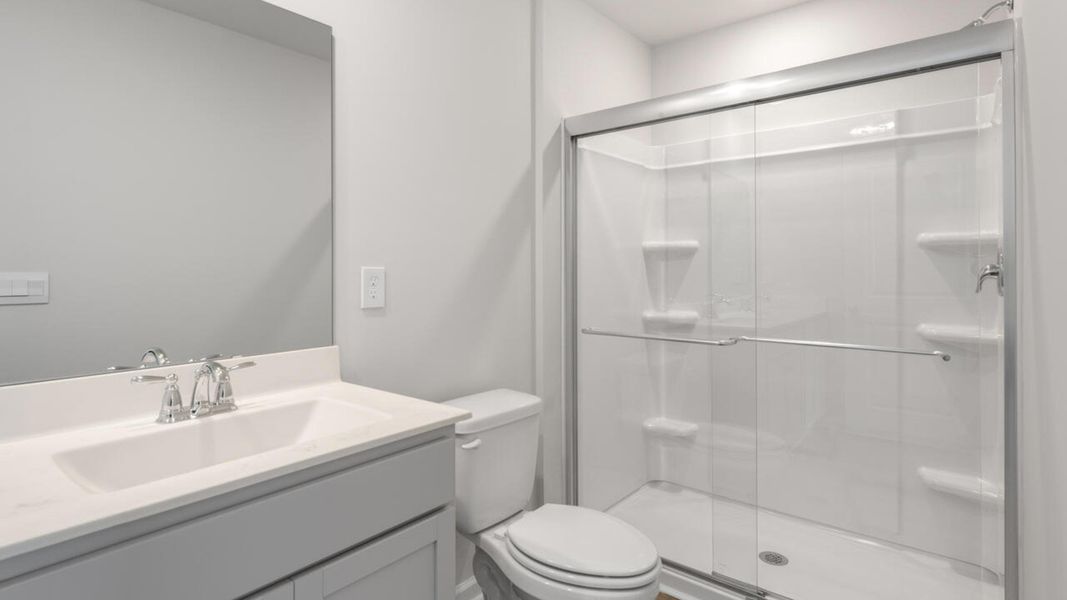 Furnished interior view inside a new home in Waterside Townhomes, Surf City (Image 12).