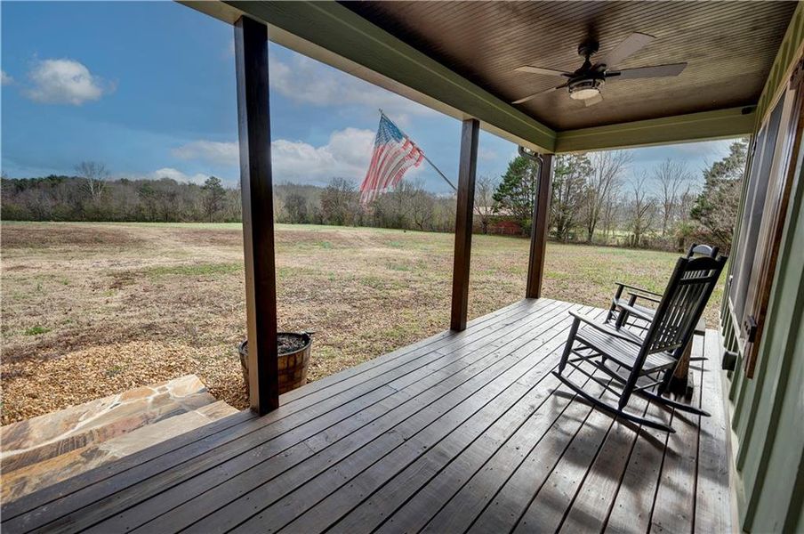Exterior details and patio area of a home in , Ranger (Image 29).