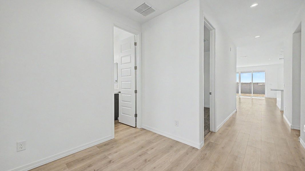 Furnished interior view inside a new home in Teravalis, Buckeye (Image 26). Furnished interior view inside a new home in Teravalis, Buckeye (Image 26).