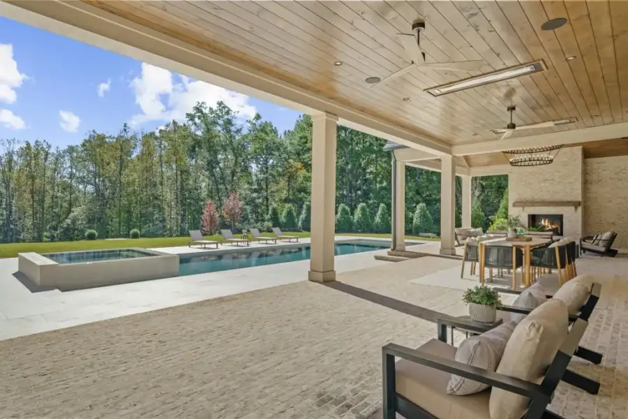 Exterior details and patio area of a home in , Milton (Image 30).