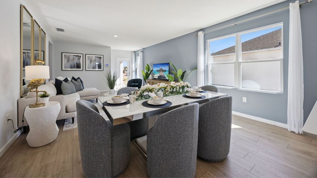 Furnished interior view inside a new home in Kindred, Kissimmee (Image 8). Furnished interior view inside a new home in Kindred, Kissimmee (Image 8).