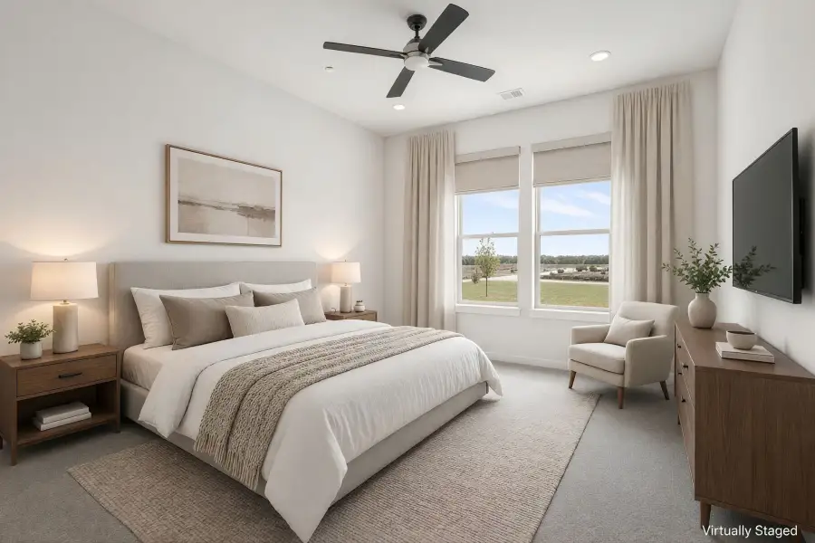 Furnished interior view inside a new home in Cottonwood Creek, Rowlett (Image 13).