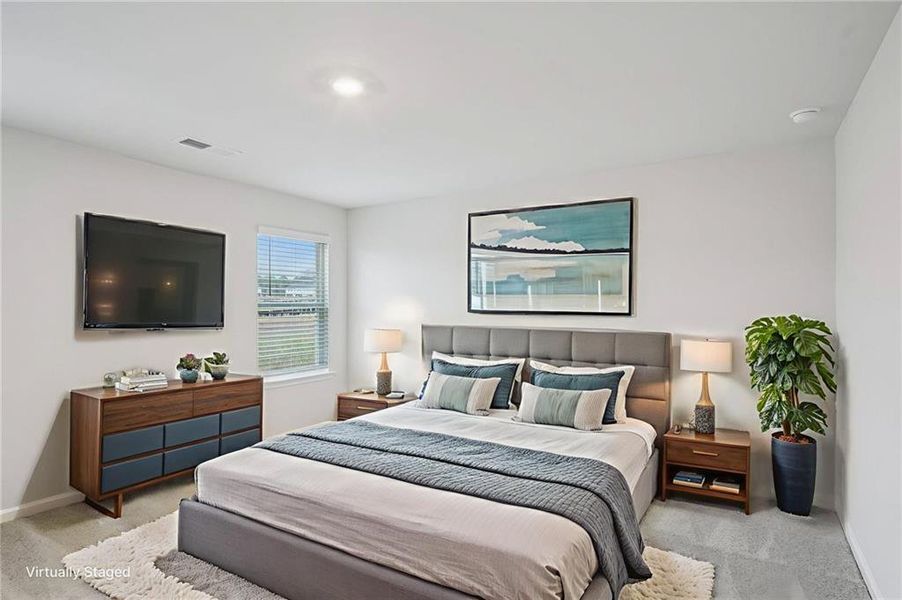 Furnished interior view inside a new home in Avalon - Reserve Series, Conyers (Image 12). Furnished interior view inside a new home in Avalon - Reserve Series, Conyers (Image 12).