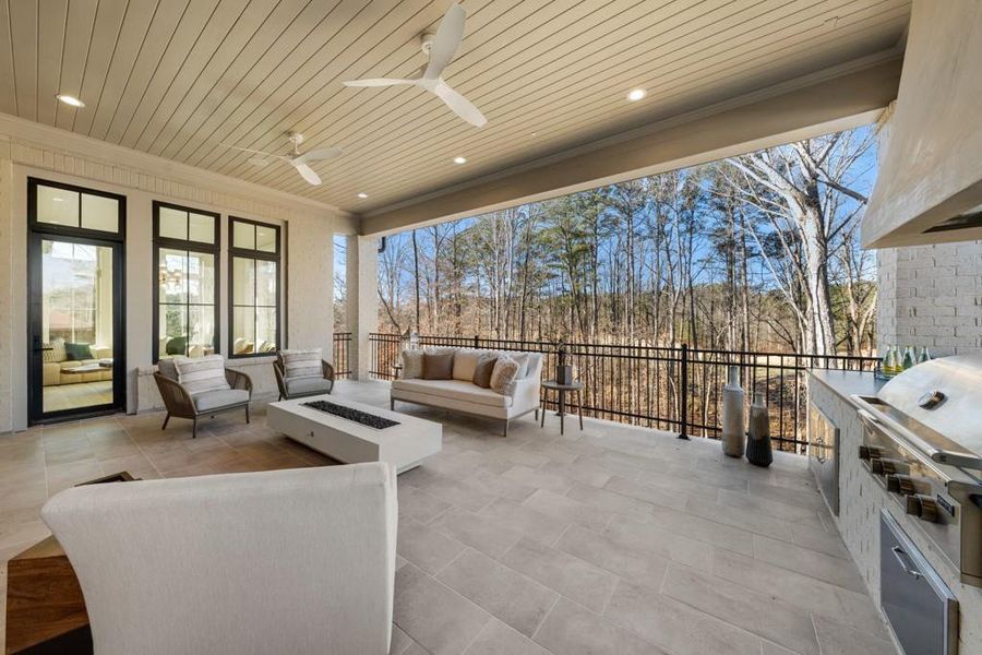 Exterior details and patio area of a home in , Milton (Image 3).