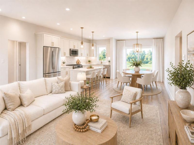 Furnished interior view inside a new home in , Dunnellon (Image 15).