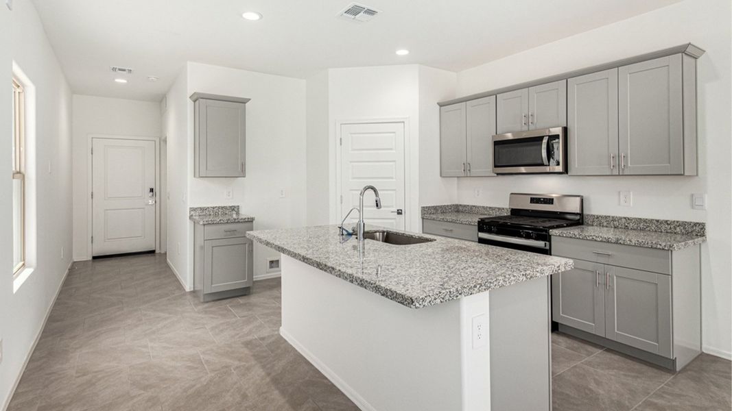 Furnished interior view inside a new home in Blackhawk, Tucson (Image 4). Furnished interior view inside a new home in Blackhawk, Tucson (Image 4).