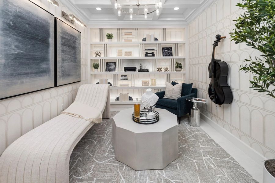 Furnished interior view inside a new home in Valencia Parc at Riverland, Port St. Lucie (Image 3).