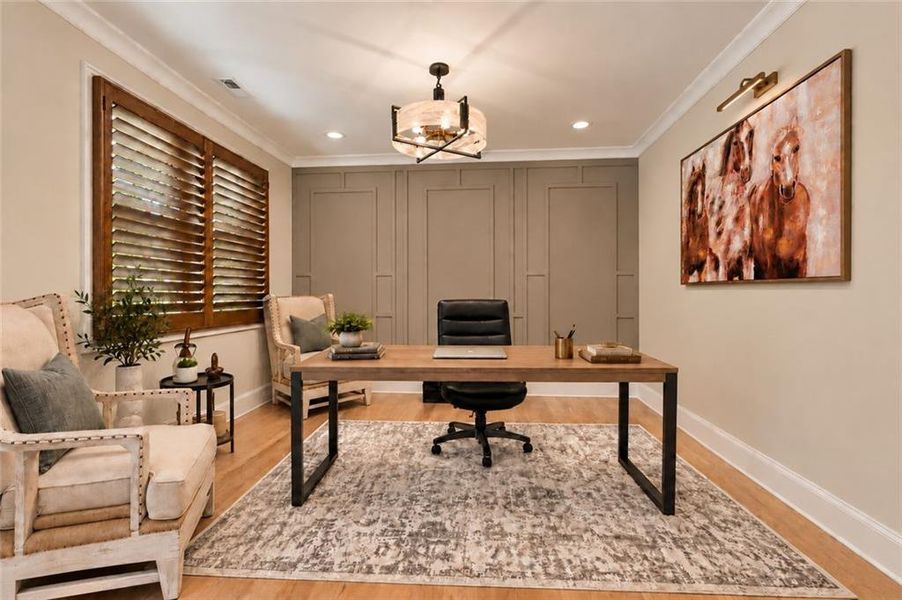 Furnished interior view inside a new home in , Newnan (Image 8).