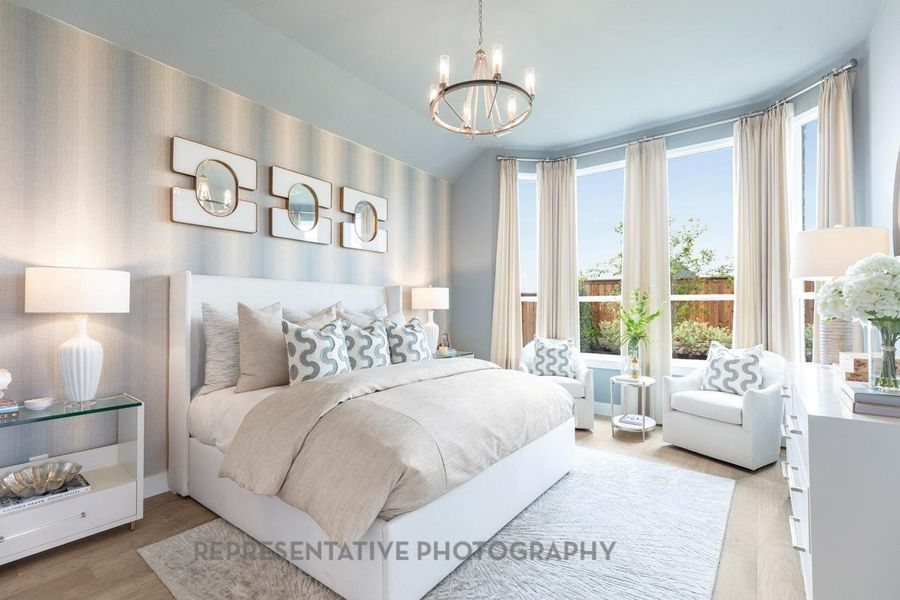 Furnished interior view inside a new home in Riceland: 50ft. lots, Mont Belvieu (Image 34).