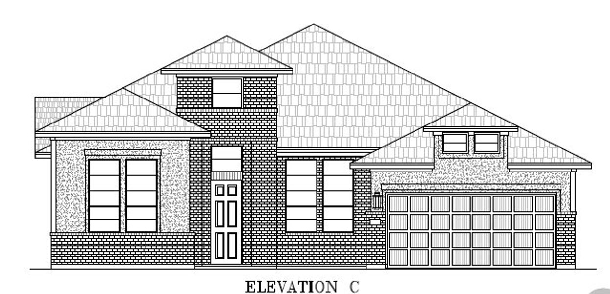 Exterior rendering of this home design in Lariat, Liberty Hill, TX (Image 6).