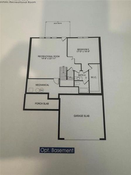 2D floor plan layout of this home in The Fields of Walnut Creek, Pendergrass, GA (Image 6). 2D floor plan layout of this home in The Fields of Walnut Creek, Pendergrass, GA (Image 6).