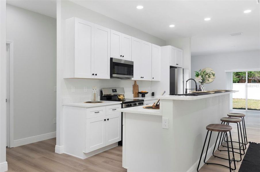 Furnished interior view inside a new home in , St. Petersburg (Image 5).