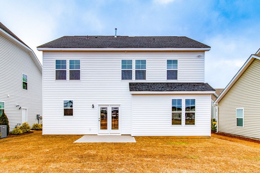 Exterior details and patio area of a home in Hendrix Farms, Lexington (Image 20).