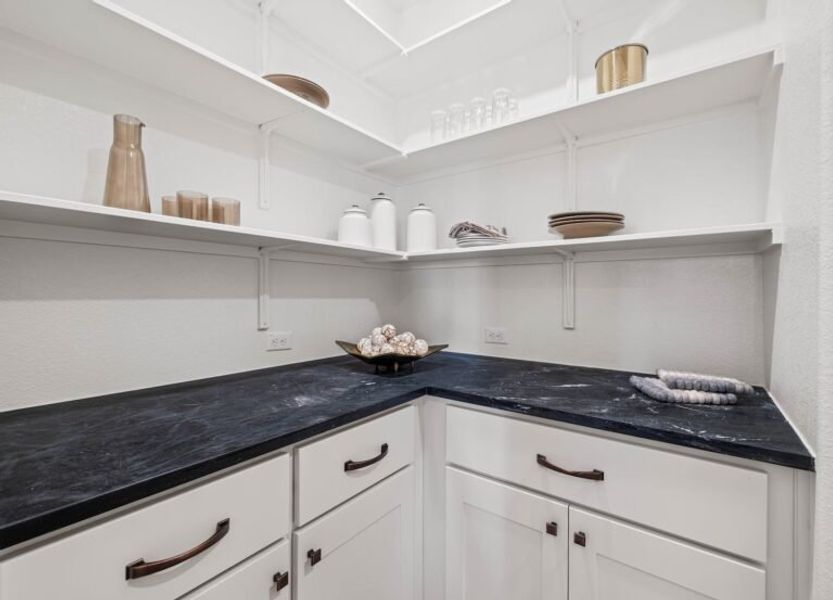 Whitehall Floor Plan in The Colony, Bastrop | Sitterle Homes pantry