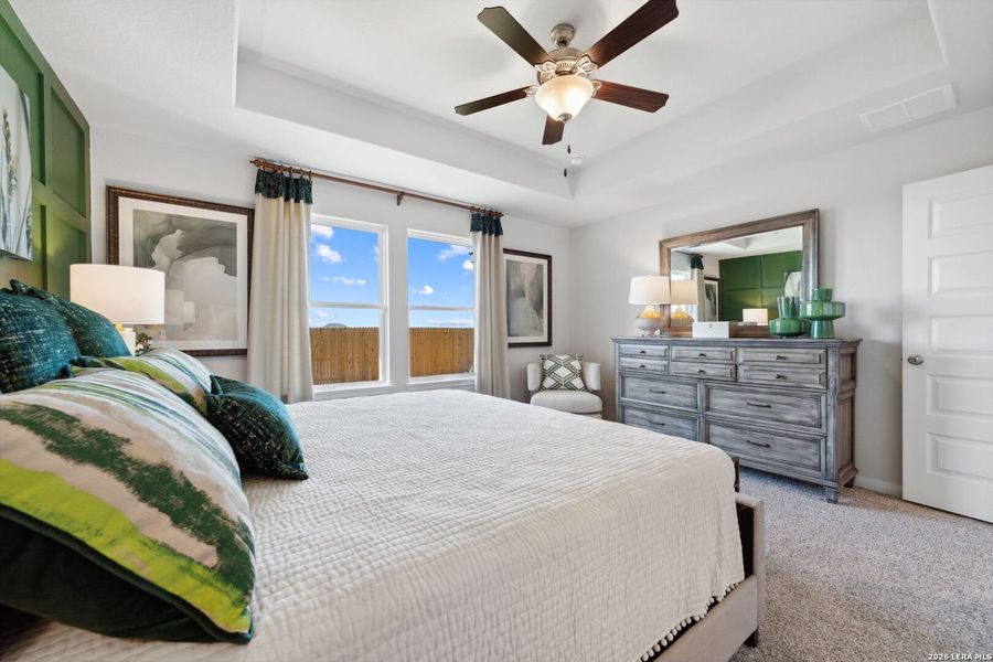 Furnished interior view inside a new home in Red Hawk Landing, San Antonio (Image 11).