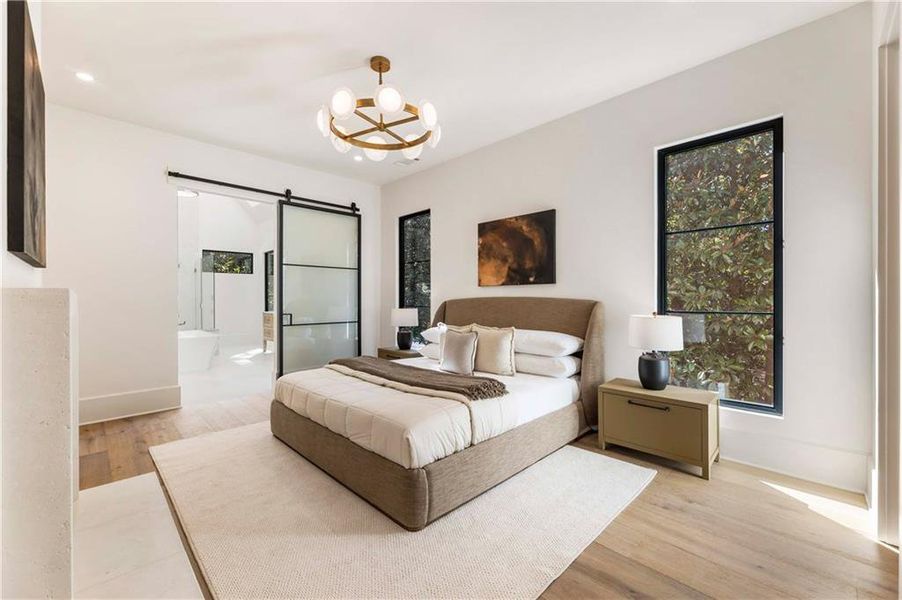 Furnished interior view inside a new home in , Sandy Springs (Image 32).