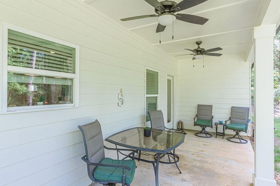 Exterior details and patio area of a home in , Monticello (Image 27).