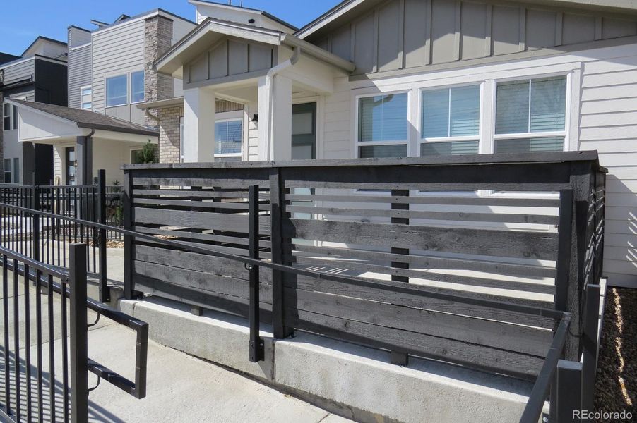 Exterior details and patio area of a home in , Denver (Image 3).