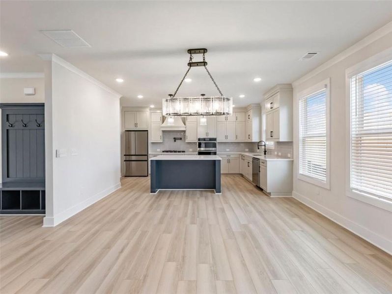 Furnished interior view inside a new home in , Buford (Image 10). Furnished interior view inside a new home in , Buford (Image 10).