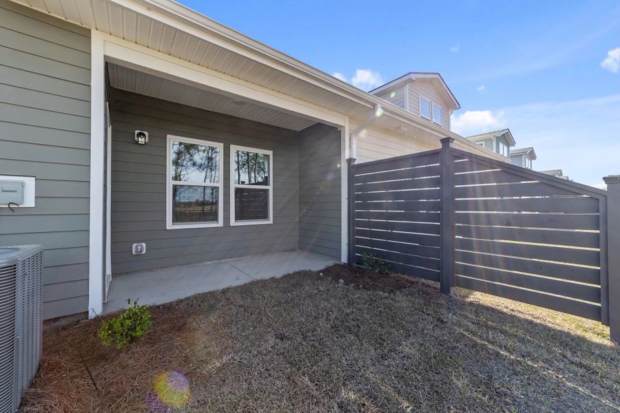 Exterior details and patio area of a home in Blue Heron Retreat, Little River (Image 4). Exterior details and patio area of a home in Blue Heron Retreat, Little River (Image 4).