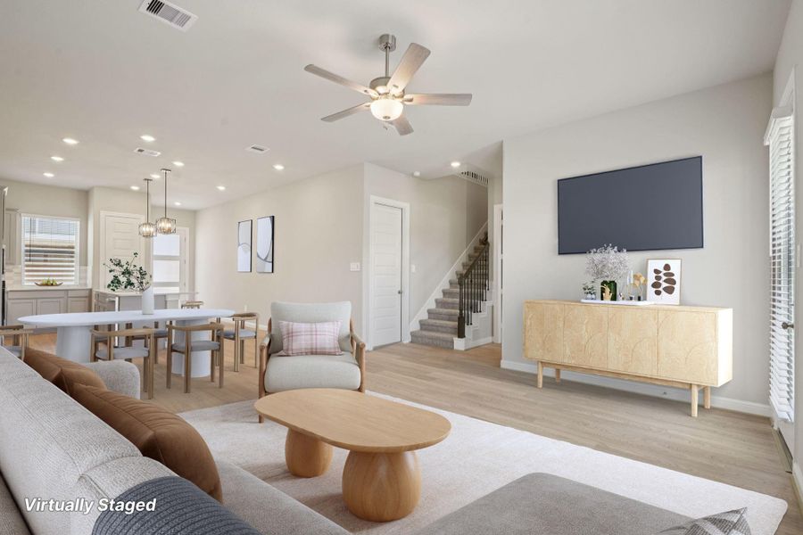 Furnished interior view inside a new home in Kemah Crossing - Luxe Series, Kemah (Image 11).