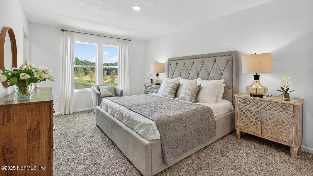 Furnished interior in a model home at Trout River in Jacksonville (Image 16).