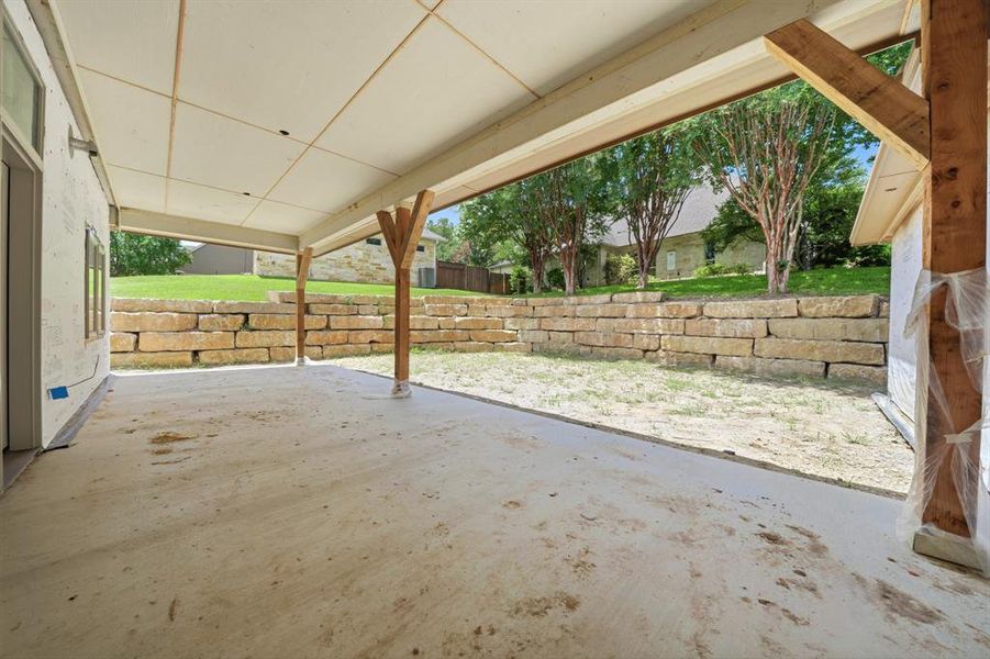 Exterior details and patio area of a home in , Waco (Image 2). Exterior details and patio area of a home in , Waco (Image 2).