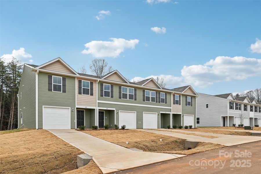 Front exterior of a new home in The Towns at Green Needles, Lexington, NC, highlighting curb appeal (Image 8).